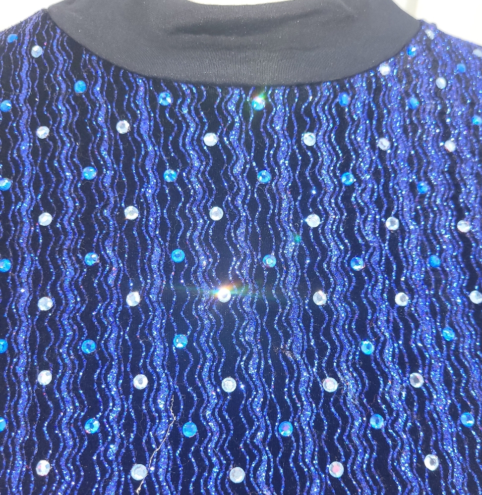Unisex Custom Made Crystal Embellished Pullover Top